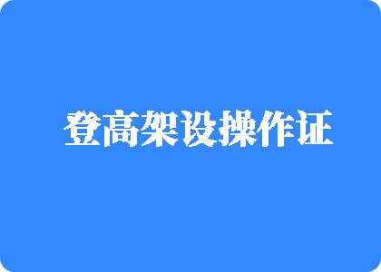 男生那里进入女逼里登高架设操作证