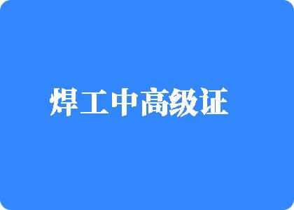 大鸡吧日小女人焊工中高级证